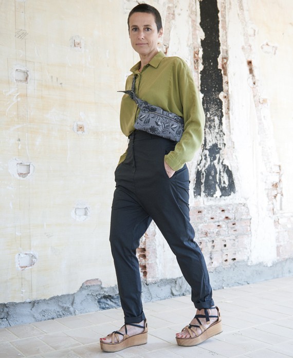 Pantaló tiro baix khaki