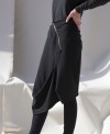 Asymmetrical zip-front skirt
