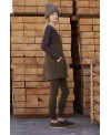 VESTIT DE PANA EL·LÀSTICA KAKI