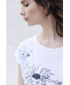 SUNFLOWERS EMBROIDERED T-SHIRT