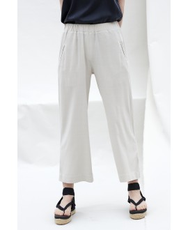 WIDE TROUSERS SAND