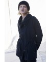 CHAQUETA POLAR CON CINTA REGULABLE NEGRA