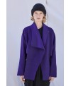 PURPLE WOOL AND CASHMERE BOLERO JACKET