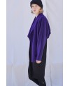 PURPLE WOOL AND CASHMERE BOLERO JACKET