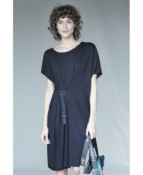 ADJUSTABLE STRAP ELASTIC DRESS