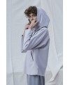 LIGHT GREY HEM HOODED