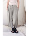 WIDE LEG TENCEL TROUSERS IN SALVIA