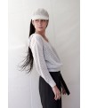 LOOSE KNIT SWEATER in LIGHT GREY