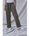 KAKI ELASTIC WAIST TROUSERS