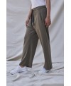 KAKI ELASTIC WAIST TROUSERS