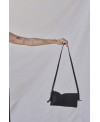 Bossa petita de pell NEGRE