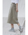 STONE ELASTIC SERGE SKIRT