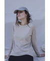 BEIGE long-sleeve T-shirt