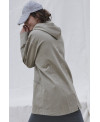 ELASTIC SERGE PARKA IN SALVIA