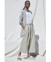 WIDE LEG TENCEL TROUSERS IN SALVIA