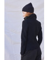 FITTED WOOL JACKET IN BLACK