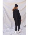 CASHMERE TRICOT JACKET IN BLACK