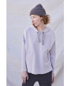 LIGHT GREY HEM HOODED