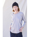 LONG SLEEVE ICONIC T-SHIRT IN LIGHT GREY