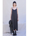 ELASTIC SILK DRESS BLACK