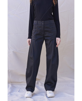 EMBLEMATIC TROUSERS IN BLACK