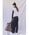 EMBLEMATIC TROUSERS IN BLACK