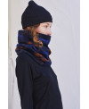 REVERSIBLE WOOL AND FLEECE COLLAR