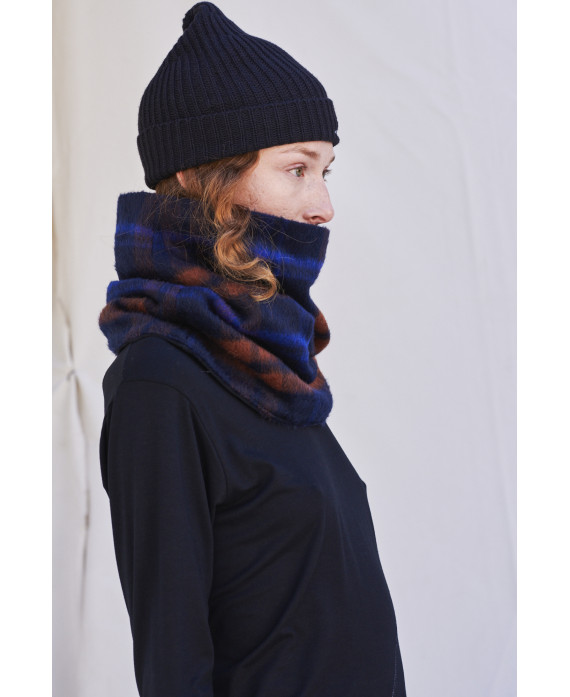 REVERSIBLE WOOL AND FLEECE COLLAR