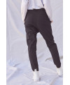 DISPLACED ZIPPER TROUSERS PURPLE