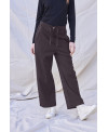 MAUVE ELASTIC WAIST TROUSERS