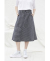 DARK GRAY STRIPED SKIRT