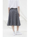 DARK GRAY STRIPED SKIRT