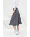 DARK GRAY STRIPED SKIRT