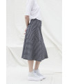 DARK GRAY STRIPED SKIRT