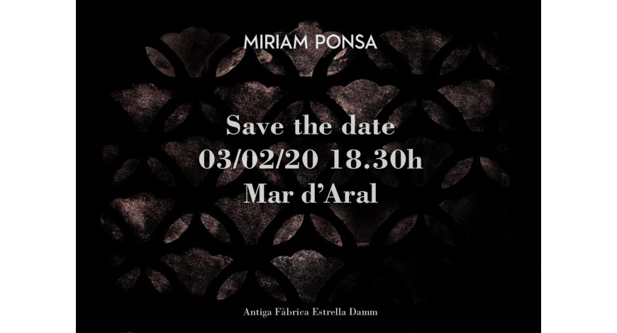 MIRIAM PONSA presentará la colección AW2020-21 inspirada en el mar de Aral el 3 de febrero con un casting formado por modelos no profesionles